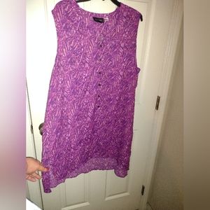 Sleeveless Shirt Dress